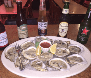 Freshly Shucked Blue Point Oysters